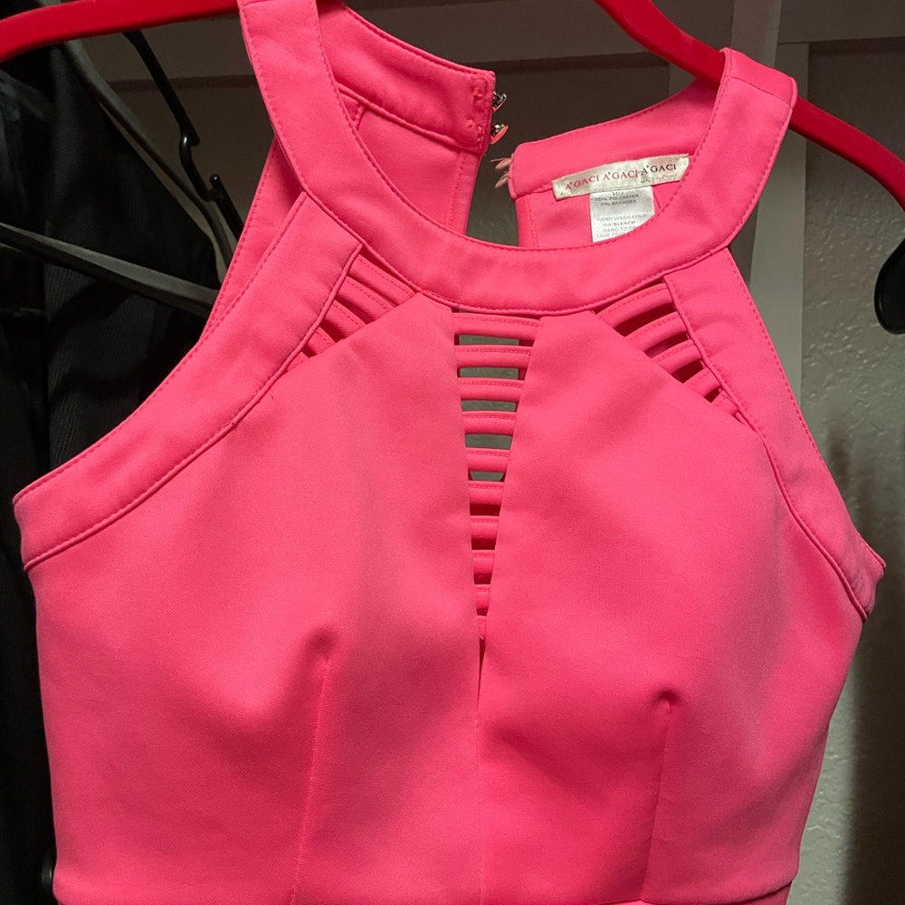 Pink Sleeveless Crop Top size small